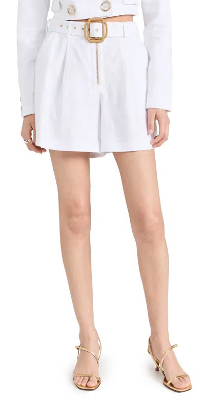 Ramy Brook Women's Aspyn Belted Shorts In White