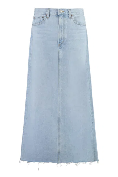Agolde Della High-rise Denim Skirt