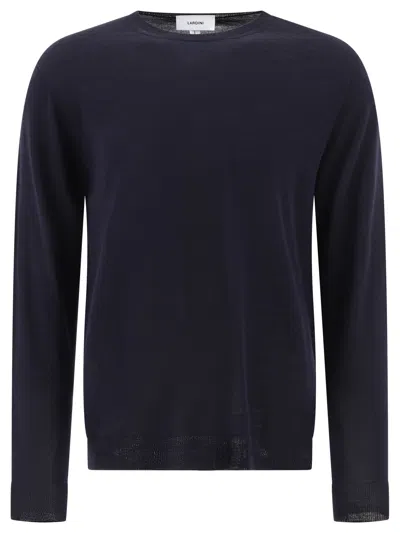 Lardini Wool-blend Sweater In Blue