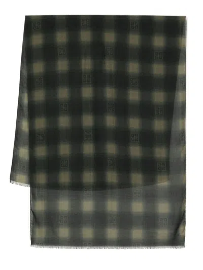 Givenchy 4g Check-pattern Scarf In Brown