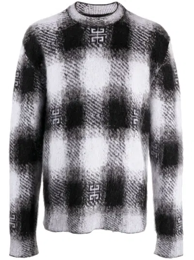 Givenchy 4g-motif Checked Jumper In Multi