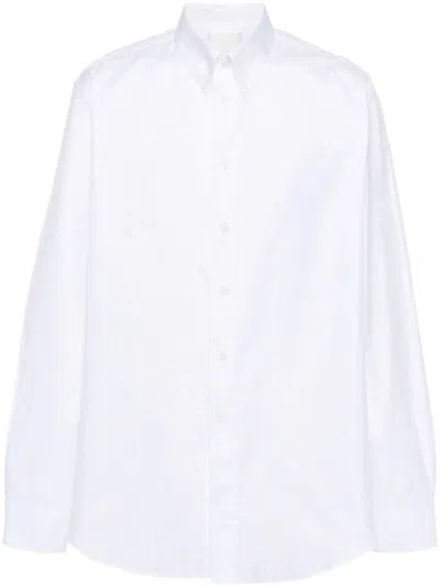 Givenchy 4g-motif Cotton Shirt In White