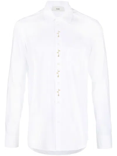 Gmbh Aaren Flower-hardware Shirt In White