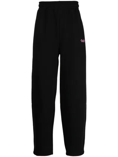 Gmbh Ahmed Logo-embroidered Track Trousers In Schwarz