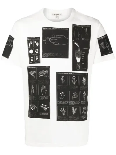 Phipps All-over Graphic-print T-shirt In White