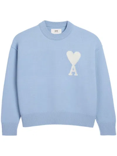 Ami Alexandre Mattiussi Ami De Coeur Pullover In Blue