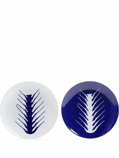 Cassina Arête Set-of-two Decorative Plates In Blue