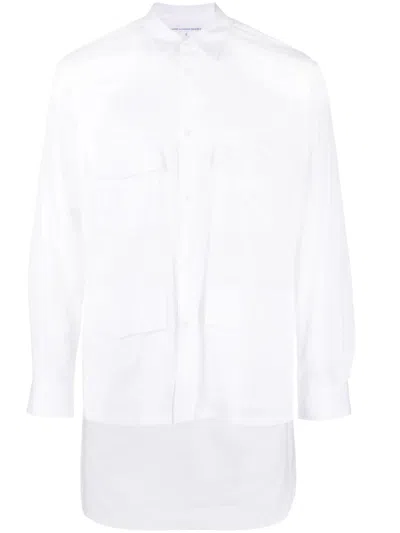 Comme Des Garçons Shirt 棉工装衬衫 In White