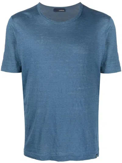 Lardini Basic Short-sleeved T-shirt In Blue