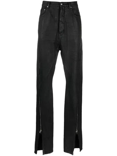 Rick Owens Bolan Banana High-rise Slim-fit Jeans In Black
