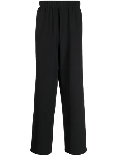 Gr10k Bonded Straight-leg Trousers In Black