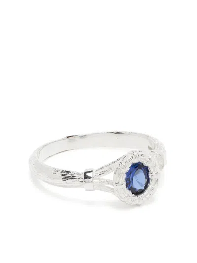 Bleue Burnham Bound Willow Sapphire Ring In Metallic