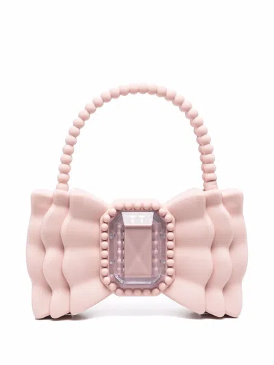 Forbitches Bow Hand Bag In Pink
