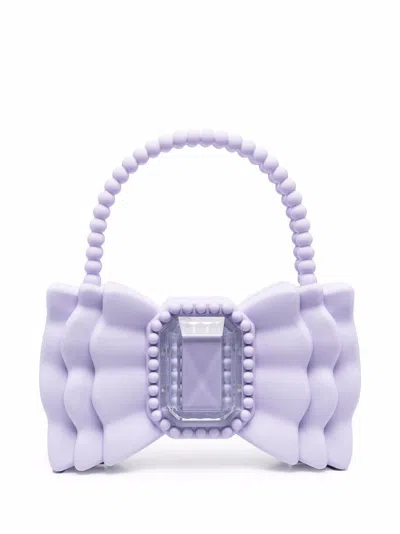 Forbitches Bow Hand Bag In Purple