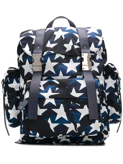 Valentino Garavani Camouflage Star-print Backpack