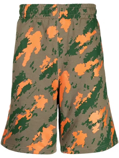 Billionaire Boys Club Camouflage-print Cotton Bermuda Shorts In Green