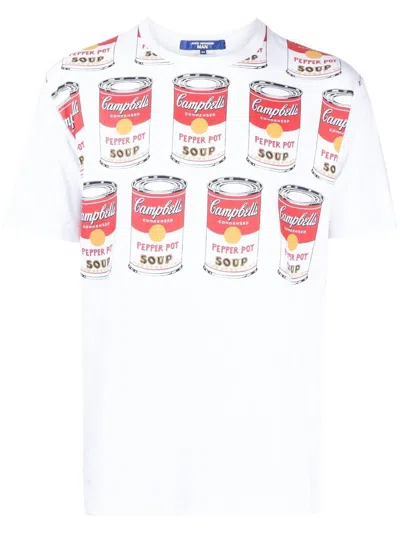 Junya Watanabe Campbell Soup Graphic Print T-shirt In White