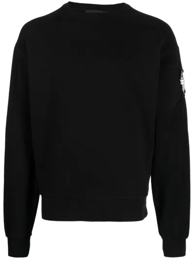 Heliot Emil Carabiner-detail Sweatshirt In Black
