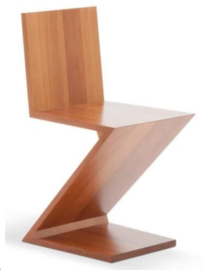 Cassina Natural Cherrywood Zig Zag In Brown