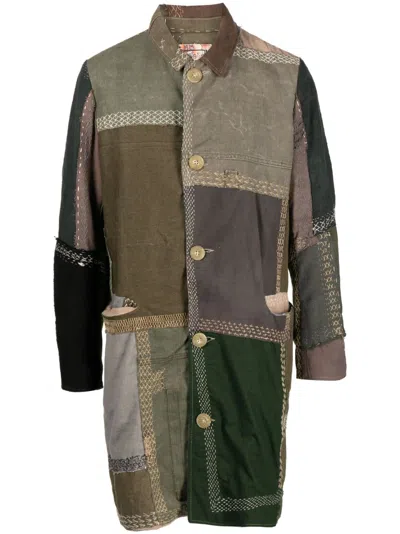 By Walid Brown Cedric Coat In Multi