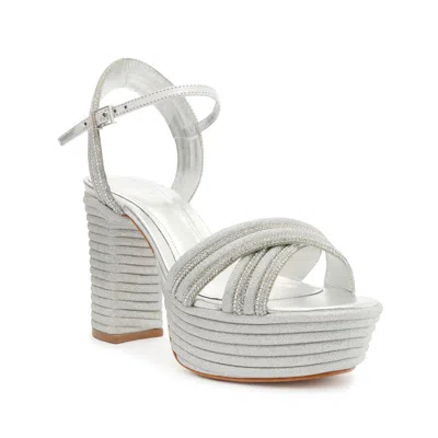 Schutz Latifah Glam Sandal In Silver