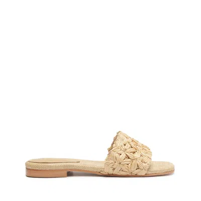 Schutz Ayla Flat Sandal In Beige