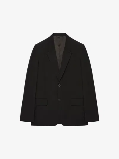 Givenchy Waistcoate Slim En Laine Avec Coutures Apparentes In Black