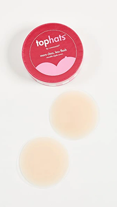 Commando Top Hats Nipple Concealers Almond One Size