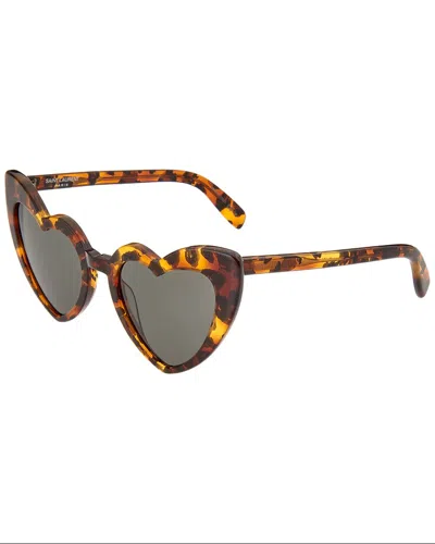 Saint Laurent Women's Sl181loulou 54mm Sunglasses In Brown