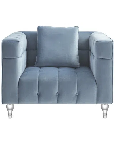Inspired Home Lyla Club Chair In Teal