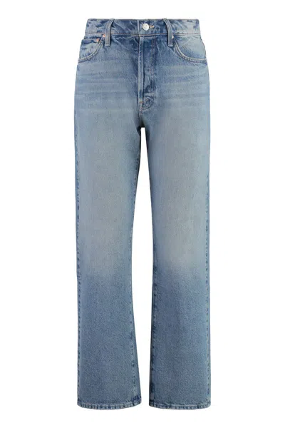 Mother The Ditcher Hover Cropped Jeans In Denim