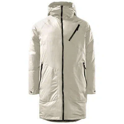 Pre-owned Jack Wolfskin Tech Lab Tokyo Coat Zip Up Hooded Mens Winter Parka 1112001 5062 In White