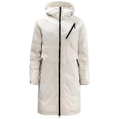 Pre-owned Jack Wolfskin Tech Lab Winter Parka Zip Hooded Womens White Jacket 1113171 5062