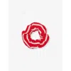 Hunza G Ruched Stretch-woven Scrunchie In Red