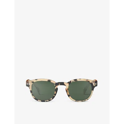 Izipizi Mens Light Tortoise #c Square-framed Polarised Sunglasses