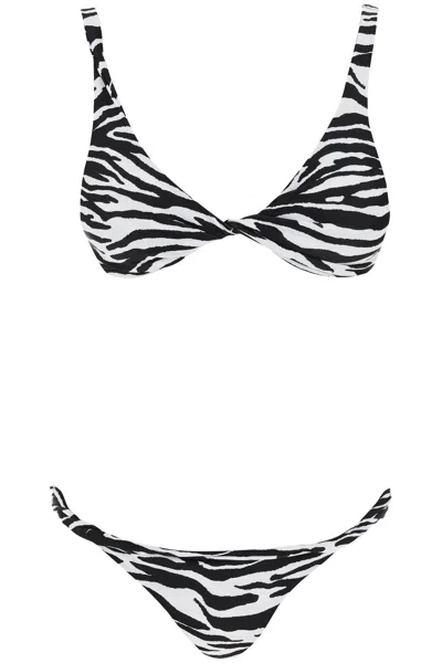 Attico Animal Print Bikini Set In 8 In Bianco