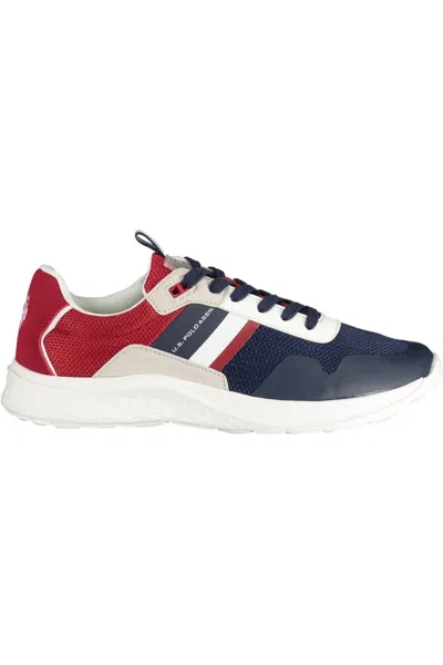 U.s. Polo Assn Blue Polyester Trainer In Multi