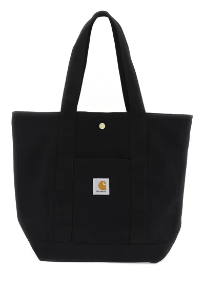 Carhartt Dearborn Tote Bag In Italian In Nero