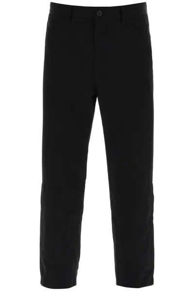 Yohji Yamamoto Fluid Five-pocket Pants In Black