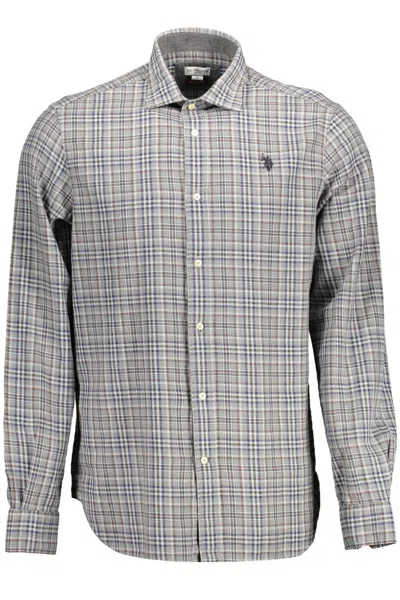 U.s. Polo Assn Gray Cotton Shirt