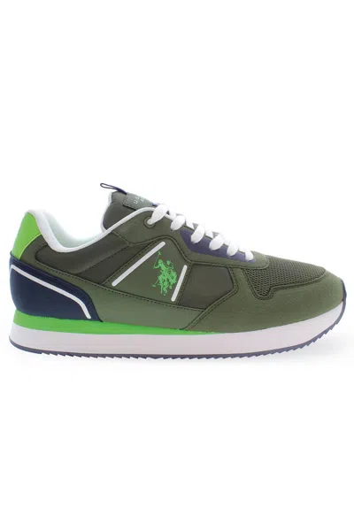 U.s. Polo Assn Green Polyester Sneaker
