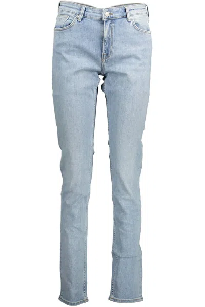 Gant Light Blue Cotton Jeans & Trouser