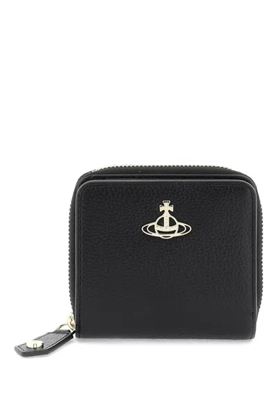 Vivienne Westwood Medium Faux Leather Wallet In Nero