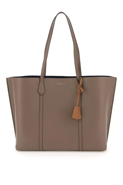 Tory Burch Perry Shopping Bag In Grigio