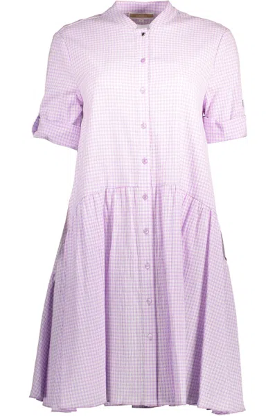 Kocca Pink Cotton Dress In Purple