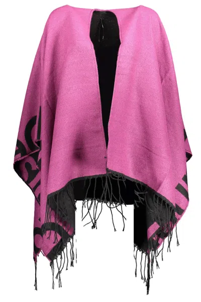 Desigual Purple Polyester Sweater In Pink