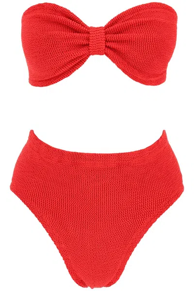 Hunza G Ruby Bikini Set In Rosso