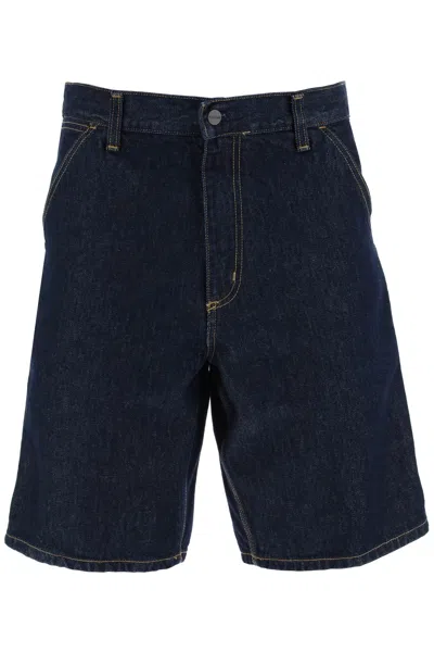 Carhartt Single Knee Bermuda Shorts In Blu