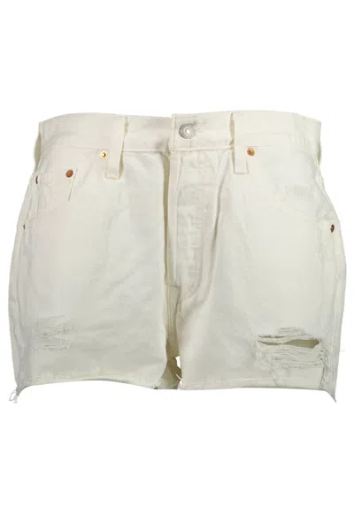 Levi&#039;s White Cotton Jeans & Pant In Neutral