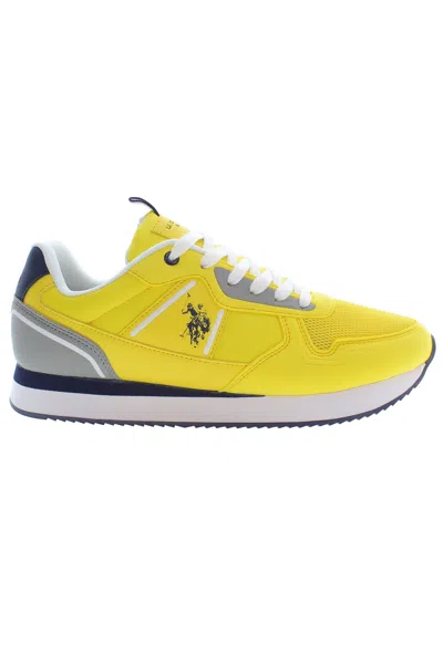 U.s. Polo Assn Yellow Polyester Trainer